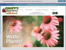 Tablet Screenshot of groffsnursery.com